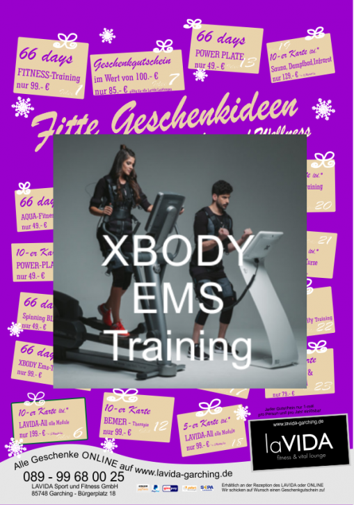 66 Tage XBODY Ems-Training nur 99.- €