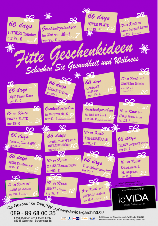 Geschenkgutschein im Wert von 100.- €